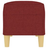 Bankje 100x35x41 cm stof wijnrood 4