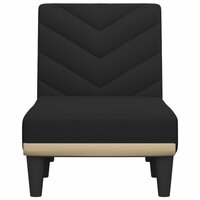 Chaise longue stof zwart 4