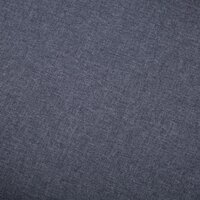 Voetenbank 73x43x42 cm stoffen bekleding donkergrijs  5