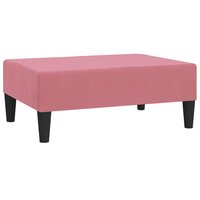 Voetenbank 78x56x32 cm fluweel roze 2
