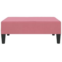 Voetenbank 78x56x32 cm fluweel roze 3