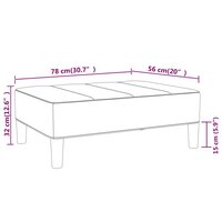 Voetenbank 78x56x32 cm fluweel geel 6