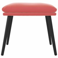 Voetenbank 45x29,5x35 cm fluweel roze 3