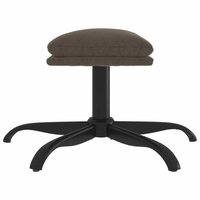 Voetenbank 60x60x36 cm microvezelstof donkergrijs 4