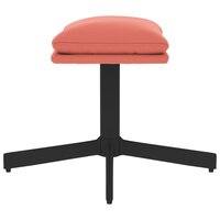 Voetenbank 60x60x36 cm fluweel roze 4