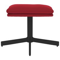 Voetenbank 60x60x36 cm fluweel wijnrood 3