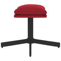 Voetenbank 60x60x36 cm fluweel wijnrood 4