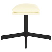 Voetenbank 60x60x36 cm kunstleer cr&egrave;mekleurig 4