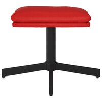 Voetenbank 60x60x36 cm kunstleer wijnrood 3