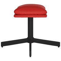 Voetenbank 60x60x36 cm kunstleer wijnrood 4