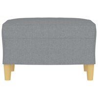 Voetenbank 60x50x41 cm stof lichtgrijs 3