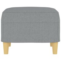 Voetenbank 60x50x41 cm stof lichtgrijs 4
