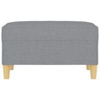 Voetenbank 70x55x41 cm stof lichtgrijs 3