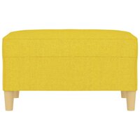 Voetenbank 70x55x41 cm stof lichtgeel 3