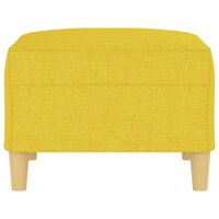 Voetenbank 70x55x41 cm stof lichtgeel 4