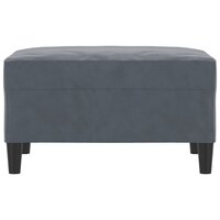 Voetenbank 70x55x41 cm fluweel donkergrijs 3