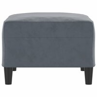 Voetenbank 70x55x41 cm fluweel donkergrijs 4