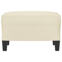 Voetenbank 60x50x41 cm kunstleer cr&egrave;mekleurig 3