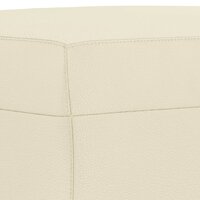 Voetenbank 60x50x41 cm kunstleer cr&egrave;mekleurig 5