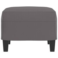 Voetenbank 60x50x41 cm kunstleer grijs 4