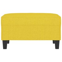 Voetenbank 70x55x41 cm stof lichtgeel 3