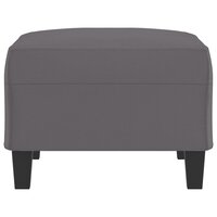 Voetenbank 70x55x41 cm kunstleer grijs 4