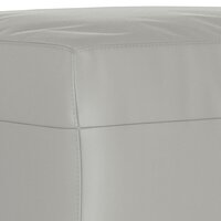 Voetenbank 70x55x41 cm microvezelstof lichtgrijs 5