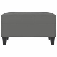 Voetenbank 70x55x41 cm microvezelstof donkergrijs 3