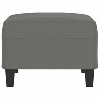 Voetenbank 70x55x41 cm microvezelstof donkergrijs 4