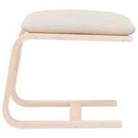 Voetenbank 51x41x40 cm stof cr&egrave;mekleurig 5