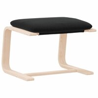 Voetenbank 51x41x40 cm stof zwart 2