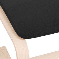 Voetenbank 51x41x40 cm stof zwart 7