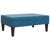 Voetenbank 77x55x31 cm fluweel blauw 2