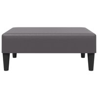 Voetenbank 77x55x31 cm kunstleer grijs 4