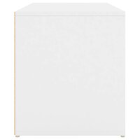 Halbankje 80x40x45 cm bewerkt hout wit 7