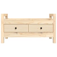 Halbankje 80x40x43 cm massief grenenhout 4