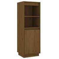 Hoge kast 37x34x110 cm massief grenenhout honingbruin 2