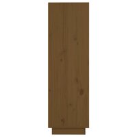 Hoge kast 37x34x110 cm massief grenenhout honingbruin 6