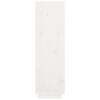 Hoge kast 38x35x117 cm massief grenenhout wit 4
