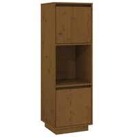 Hoge kast 38x35x117 cm massief grenenhout honingbruin 2