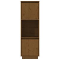 Hoge kast 38x35x117 cm massief grenenhout honingbruin 3