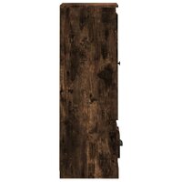 Hoge kast 36x35,5x103,5 cm bewerkt hout gerookt eikenkleurig 6