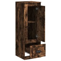 Hoge kast 36x35,5x103,5 cm bewerkt hout gerookt eikenkleurig 7