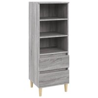 Hoge kast 40x36x110 cm bewerkt hout grijs sonoma 2
