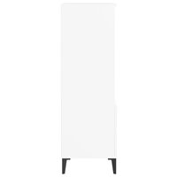 Hoge kast 40x36x110 cm bewerkt hout wit 5