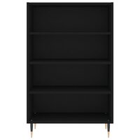 Hoge kast 57x35x90 cm bewerkt hout zwart 4