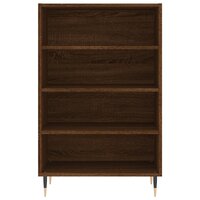 Hoge kast 57x35x90 cm bewerkt hout bruin eikenkleur 4