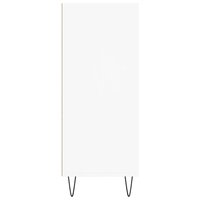 Hoge kast 57x35x90 cm bewerkt hout wit 5