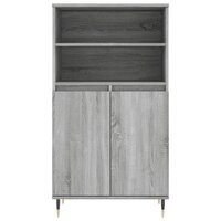 Hoge kast 60x36x110 cm bewerkt hout grijs sonoma eikenkleurig 6