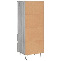 Hoge kast 40x36x110 cm bewerkt hout grijs sonoma 8